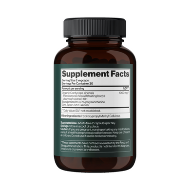 Гриб Кордицепс Mind Shi Cordyceps Mushroom 1000 mg 60 вег. капсул
