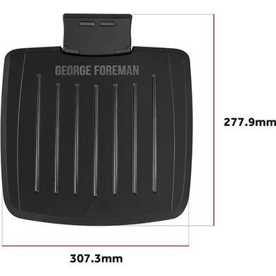 Russell Hobbs Гриль George Foreman прижимний Immersa Medium, 1300Вт, темп. режимів-1, з`ємні пластини, метал, пластик, чорний (382665) 28310-56 фото