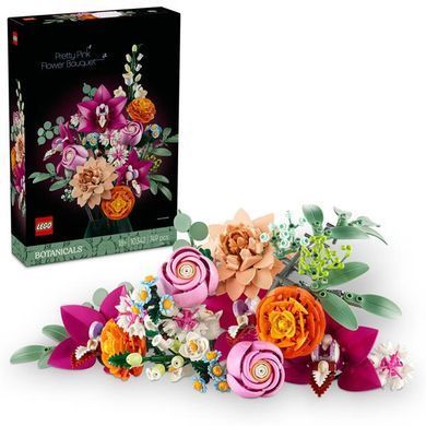 Конструктор LEGO Botanicals Милий рожевий букет квітів 749 деталей (10342)