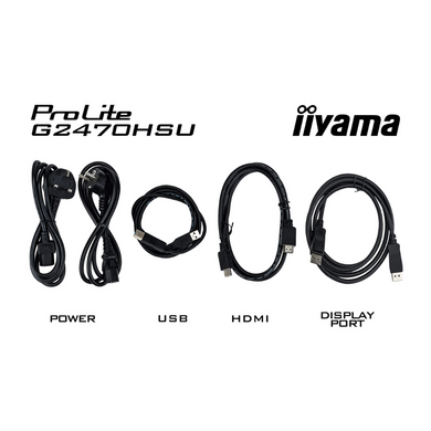 23.8" 16:9 IPS РК ігровий монітор, 1920х1080, 0,2 мс (MPRT), 180 Гц, Adaptive Sync, 1xHDMI 1.4/1xDP IIYAMA G2470HSU-B6 3726839 фото