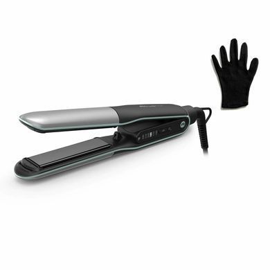Випрямитель Rowenta Thermostyle, темп.режимов-5, 150-230С, дисплей, ионизация, керамика, титан, черно-серый SF7120E0 фото