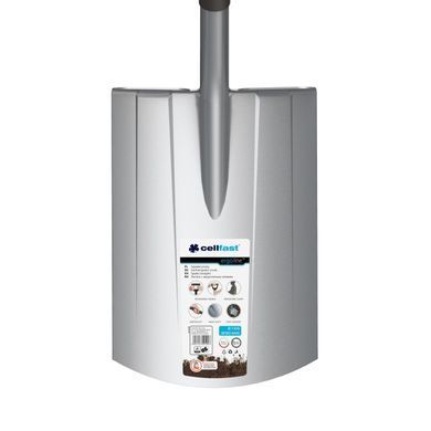 Лопата пряма Cellfast ERGO, закруглене лезо, 123см, 2.1кг (355926) 40-001 фото