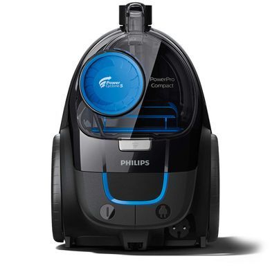 Пилосос Philips контейнерний PowerPro Compact, 900Вт, конт пил -1,5л, НЕРА13, чорний FC9331/09 фото