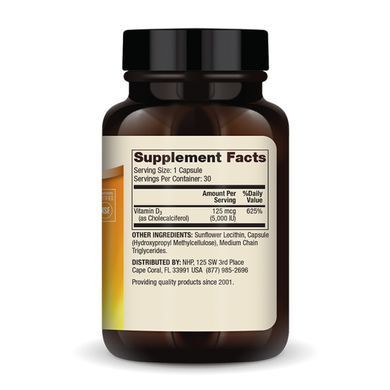 Вітамін Д3 Dr. Mercola Liposomal Vitamin D3 5000 МО, 30 капсул