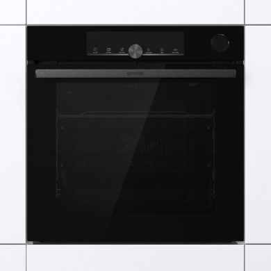 Gorenje Духовой шкаф электрический, 77л, A+, пар, дисплей, 300 &deg;C, Wi-Fi, черный BSA6747A04BGWI фото