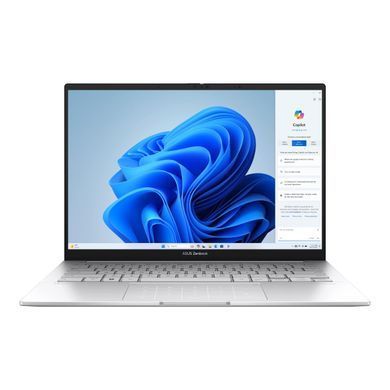 ASUS Ноутбук Zenbook 14 UX3405MA-QD054W 14" FHD OLED, Intel Ultra 7 155H, 16GB, F1TB, UMA, Win11, Серебристый 90NB11R2-M002D0 фото