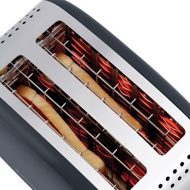 Russell Hobbs Тостер Colours Plus, 1600Вт, нержав., підігрів,разморозка, сірий (370489) 26552-56 фото