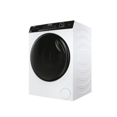 Haier Стирально-сушильная машина фронтальная, 9(6)кг, 1400, A, 60см, дисплей, пар, инвертор, люк черный, прямой привод, белый HWD90-B14959U1 фото