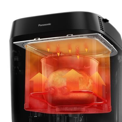 Panasonic Хлібопічка 700Вт, програм-18, макс.ваг -1кг, форма-круг, пластик, чорний (303155) SD-ZP2000KTS фото