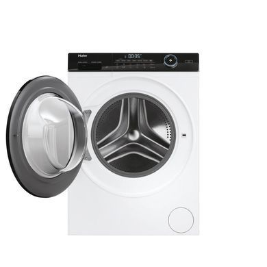 Haier Стирально-сушильная машина фронтальная, 9(6)кг, 1400, A, 60см, дисплей, пар, инвертор, люк черный, прямой привод, белый HWD90-B14959U1 фото