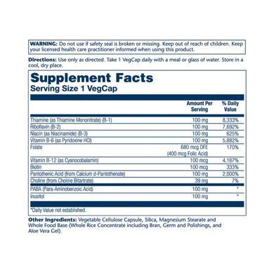 Комплекс вітамінів групи Б, Vitamin B-Complex 100 - 100 vcaps