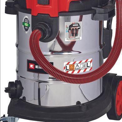 Einhell Пилосос професійний TE-VC 2350 SACL, 1600Вт, 230мБар, контейнер 50л, розетка, клас L, 13.1кг (375014) 2342475 фото