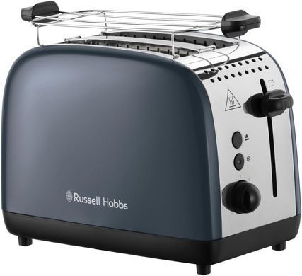 Russell Hobbs Тостер Colours Plus, 1600Вт, нержав., підігрів,разморозка, сірий (370489) 26552-56 фото