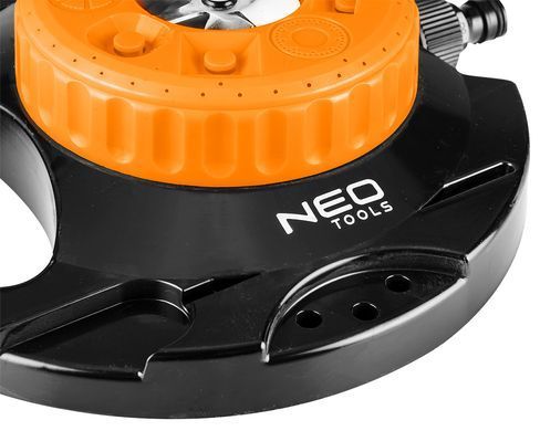 Дощуватель Neo Tools 15-780 для саду, 9 функцій, пластикова основа, полив до 95 м&sup2; 15-780 фото