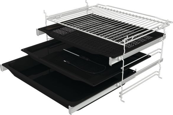 Gorenje Духовой шкаф электрический, 77л, A+, пар, дисплей, 300 &deg;C, Wi-Fi, черный BSA6747A04BGWI фото
