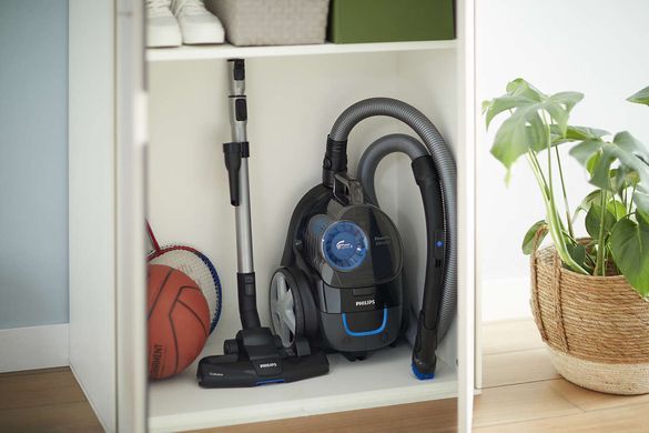 Пилосос Philips контейнерний PowerPro Compact, 900Вт, конт пил -1,5л, НЕРА13, чорний FC9331/09 фото