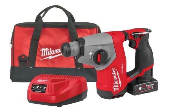 Перфоратор аккумуляторный бесщеточный SDS-PLUS MILWAUKEE, M12 FHAC16-501BRF, 1,15Дж (зарядное устройство C12 C, 2 аккумулятора M12 H 4933500781 фото