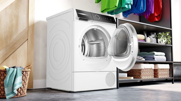 Bosch Сушильна машина тепловий насос, 9кг, A+++, 61см, дисплей, білий (375354) WQB245B0UA фото