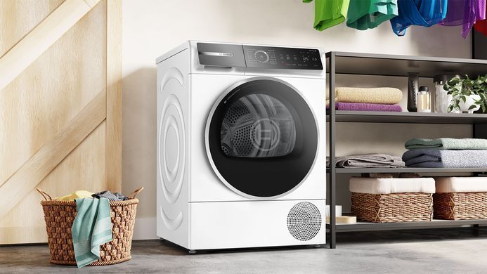 Bosch Сушильна машина тепловий насос, 9кг, A+++, 61см, дисплей, білий (375354) WQB245B0UA фото