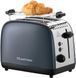 Russell Hobbs Тостер Colours Plus, 1600Вт, нержав., підігрів,разморозка, сірий (370489) 26552-56
