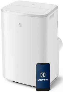Кондиционер мобильный Electrolux Comfort 600 25м2 on/off 9000BTU 2.6кВт A/A+ Wi-Fi R290 белый EXP26U339HW фото