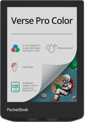 PocketBook Електронна книга 634K3 Verse Pro Color, Stormy Sea (382978) PB634K3-1-CIS фото