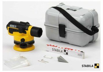 Нивелир оптический STABILA OLS 26: (26x, 2 мм/км, кейс) IP 54. крепкий корпус с защитным кожухом.