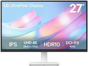 LG Монитор 27" 27US500-W 2xHDMI, DP, Audio, IPS, 3840x2160, DCI-P3 90%, HDR10 27US500-W.ADRZ фото