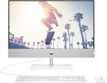 HP Комп'ютер персональний моноблок Pavilion 27" FHD IPS AG, Intel i7-13700T, 16GB, F512GB, UMA, WiFi, кл+м, DOS, білий (372088) 95Z27EA фото