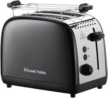 Тостер Russell Hobbs Colours Plus, 1600Вт, нержав., подогрев,разморозка, черный 26550-56 фото
