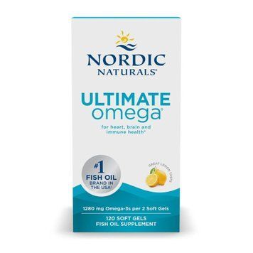 Омега лимон Nordic Naturals (Ultimate Omega Lemon) 1280 мг 120 желатиновых капсул