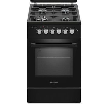 Плита газова G4F56124B 50см. чорна, чавунна решітка (GRUNHELM) 133508 фото