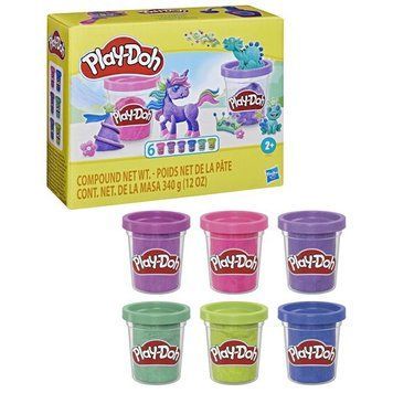 Набор для лепки Play-Doh Блестящая коллекция 6 баночек (F9932) dt_78715 фото