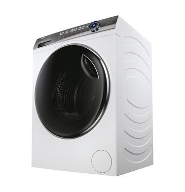 Haier Пральна машина фронтальна, 12кг, 1400, A+++, 60см, дисплей, пара, інвертор, люк чорний, прямий привід, білий (386207) HW120-B14979EUG фото