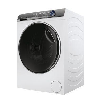 Haier Пральна машина фронтальна, 12кг, 1400, A+++, 60см, дисплей, пара, інвертор, люк чорний, прямий привід, білий (386207) HW120-B14979EUG фото