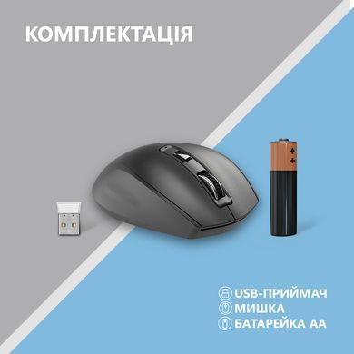 2E Миша MF250 Silent WL Black (358798) 2E-MF250WBK фото