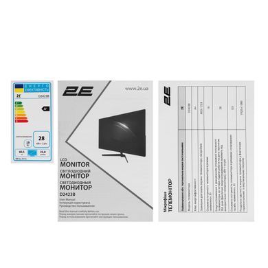 2E Монітор 23.8" D2423B D-Sub, HDMI, MM, IPS, 75Hz, FreeSync (370776) 2E-D2423B-01.UA фото