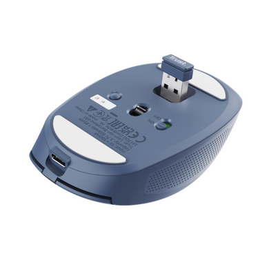 Беспроводная мышка Ozaa Compact Multi-Device Wireless Mouse Blue TRUST Ozaa Wireless Mouse blue (24934) 3725331 фото