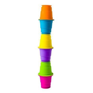 Тактильна іграшка Fat Brain Toys Suction Kupz М'які чашки 6 штук (FA183-1) dt_9458 фото
