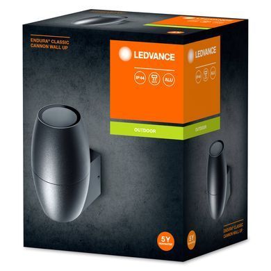Cвітильник фасадний LEDVANCE EENDURA CANNON WALL UP GU10 IP44 чорний (376749)