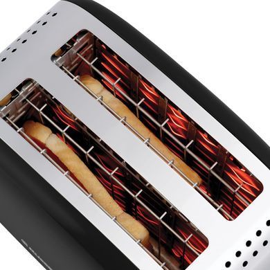 Russell Hobbs Тостер Colours Plus, 1600Вт, нержав., підігрів,разморозка, чорний (370490) 26550-56 фото