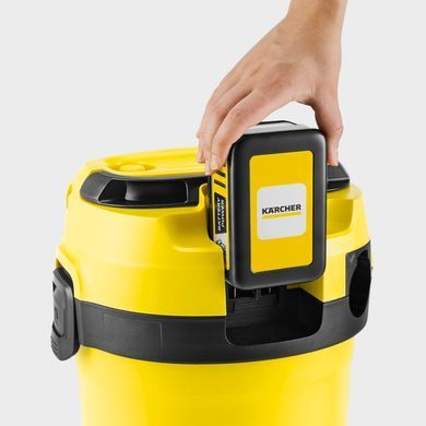 Karcher Пилосос WD 3-18 господарьский, акумуляторний, 17л, 18В, без АКБ и ЗП (365693) 1.628-550.0 фото