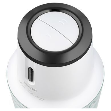 Sencor Измельчитель Accu technology, 200Вт, чаша-500мл, стекло, беспроводное, USB-C, белый (375888) SCB9001GY фото