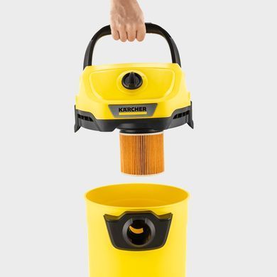 Karcher Пилосос WD 3-18 господарьский, акумуляторний, 17л, 18В, без АКБ и ЗП (365693) 1.628-550.0 фото