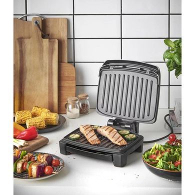 Russell Hobbs Гриль George Foreman прижимний Immersa Small, 1100Вт, темп. режимів-1, з`ємні пластини, метал, пластик, чорний (382674) 28300-56 фото