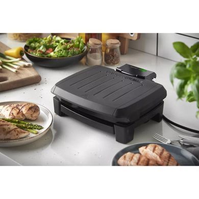 Russell Hobbs Гриль George Foreman прижимний Immersa Small, 1100Вт, темп. режимів-1, з`ємні пластини, метал, пластик, чорний (382674) 28300-56 фото