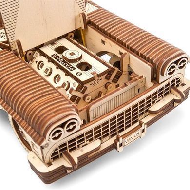 Дерев'яний механічний 3D конструктор Ugears Кабріолет мрії VM - 05 (70073) dt_93595 фото