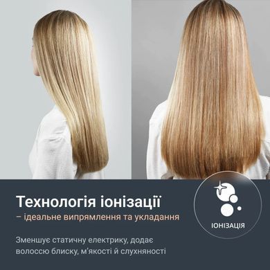 Випрямляч Rowenta Thermoglide, темп.режимів-5, 150-230С, іонізація, титан, світло-зелений (389528) SF5120E0 фото