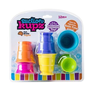 Тактильна іграшка Fat Brain Toys Suction Kupz М'які чашки 6 штук (FA183-1) dt_9458 фото