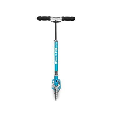 Самокат MICRO серії "Sprite LED" &ndash; БЛАКИТНИЙ ОКЕАН (до 100 kg, двоколісний, світло)